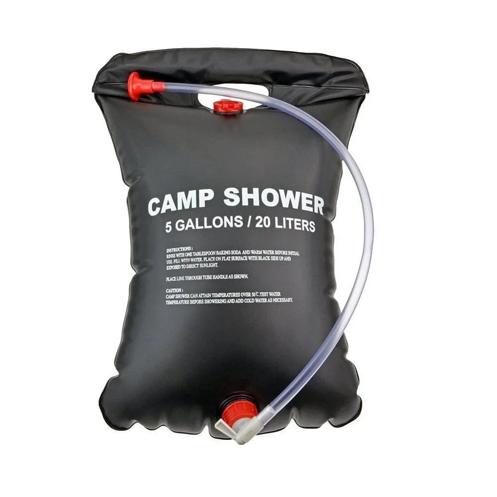 Camping-duschen | Absorberar soljus | 20 Liter